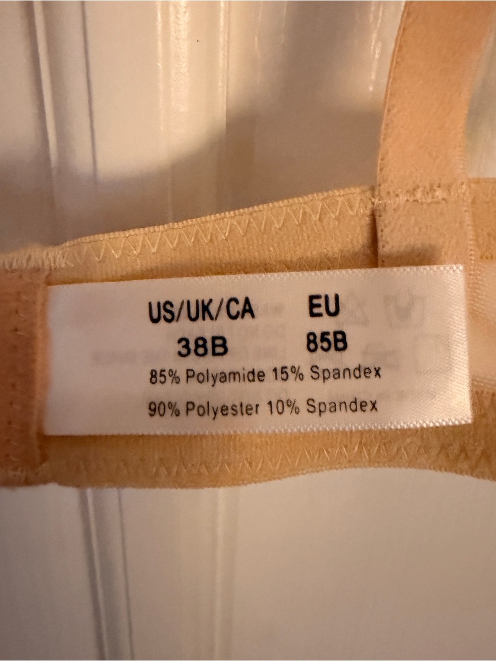HWDI 38B Sheer Beige Underwire Bra NWOT - Picture 4 of 10